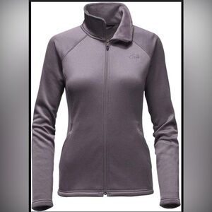 Women’s The North Face Agave Full Zip Softshell Water Repellent Grey Jacket